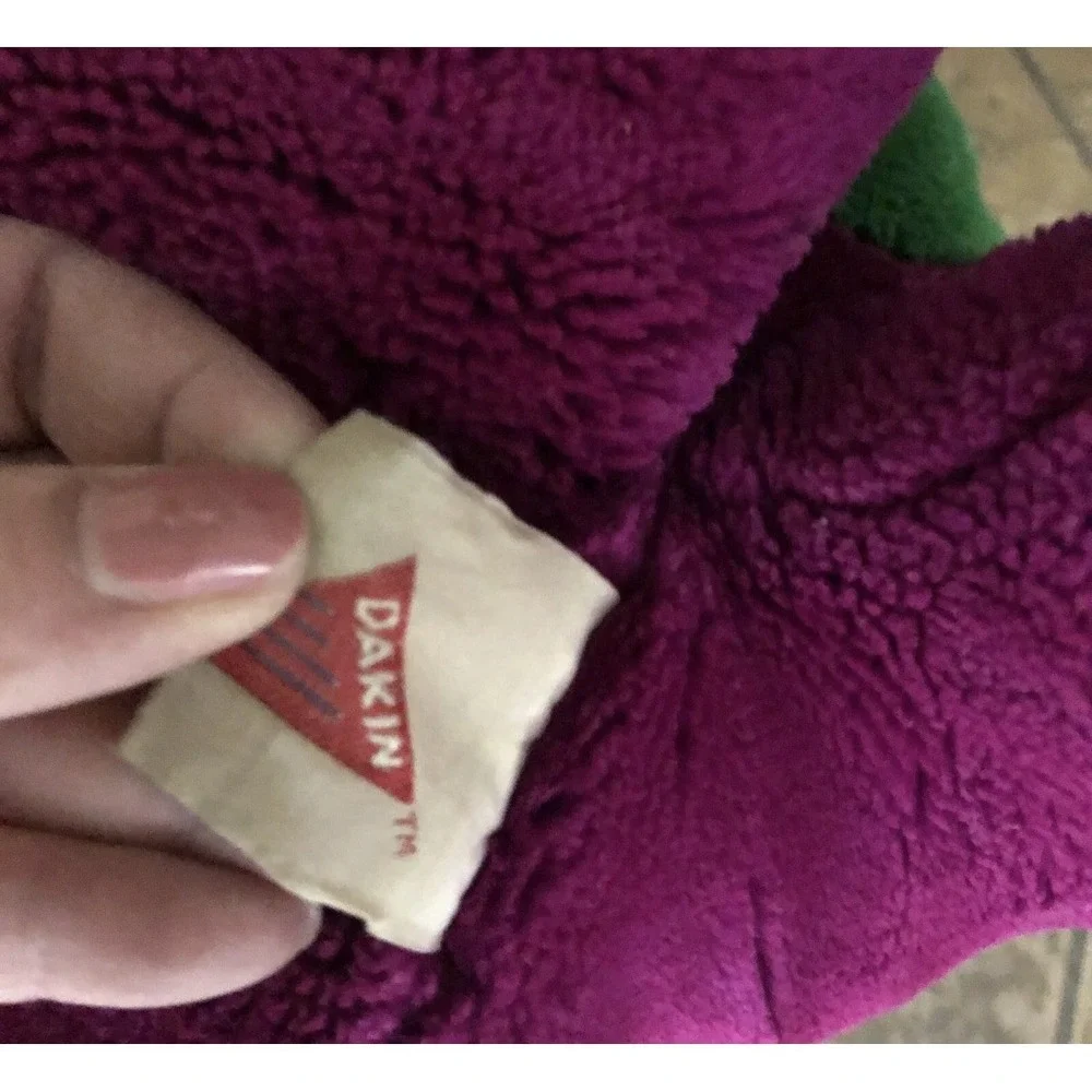 Barney The Purple Dinosaur Plush Dakin Open Mouth 1992 Vintage Sitting So Cute‎